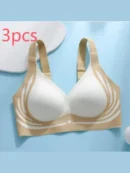 3 pcs Milky White adjustable bra