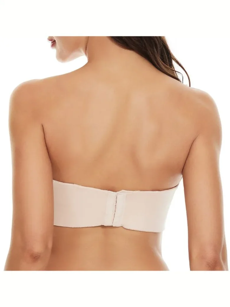 Back skin colour Spaghetti Strap Bra