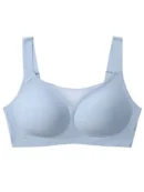 Blue Seamless Bra