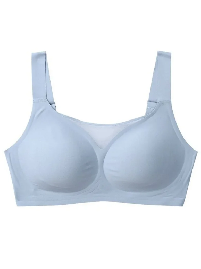 Blue Seamless Bra
