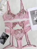 Embroidered Lingerie Set women