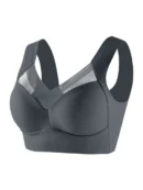 Grey Plus Size Wireless Bra