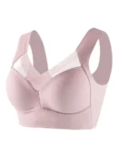 Pink Plus Size Wireless Bra