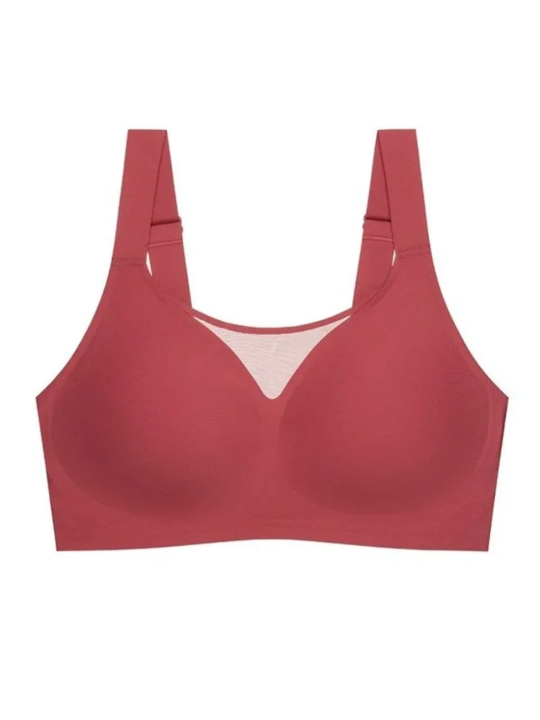 Red Seamless Bra