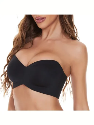 black Spaghetti Strap Bra