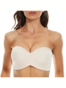 skin colour Spaghetti Strap Bra