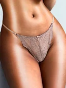 Bean Paste Pink Full Lace Thin Breathable Panties