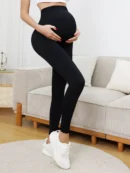 Black Maternity Yoga Pants