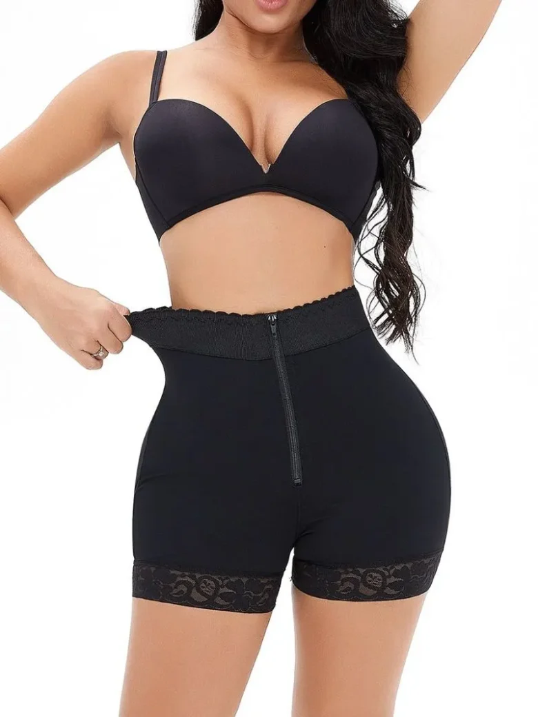 Black Plus Size High Waist Butt-Lift Shapewear