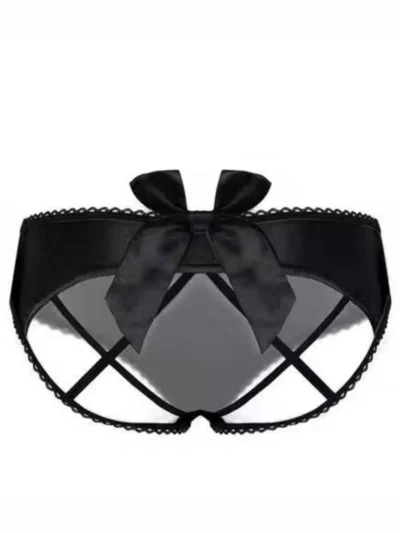 Bow Hollow Cotton Low Waist Briefs