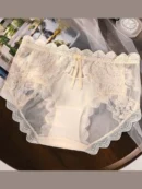 Champagne French Lace Antibacterial Briefs