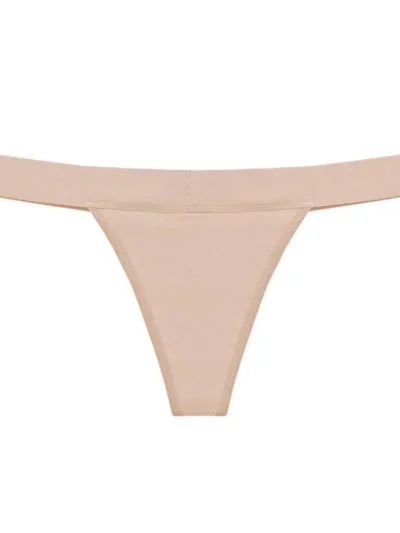 Light Brown Cotton Thong Period Panties