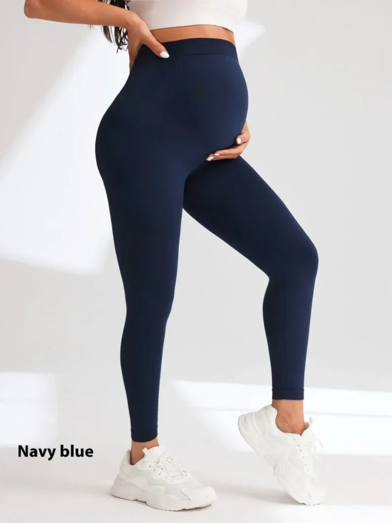 Navy Blue Maternity Yoga Pants