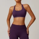 Purple Halterneck Sports Vest