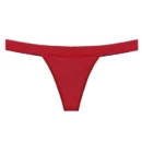 Red Cotton Thong Period Panties