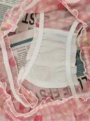 Strawberry Plaid Mid-Waist Panty