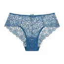 Turquoise blue Mid-Waist Lace Briefs