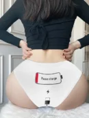 White Half Hip Plus Size Briefs
