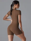 Women’s Summer Short-Sleeve Sports Jumpsuit