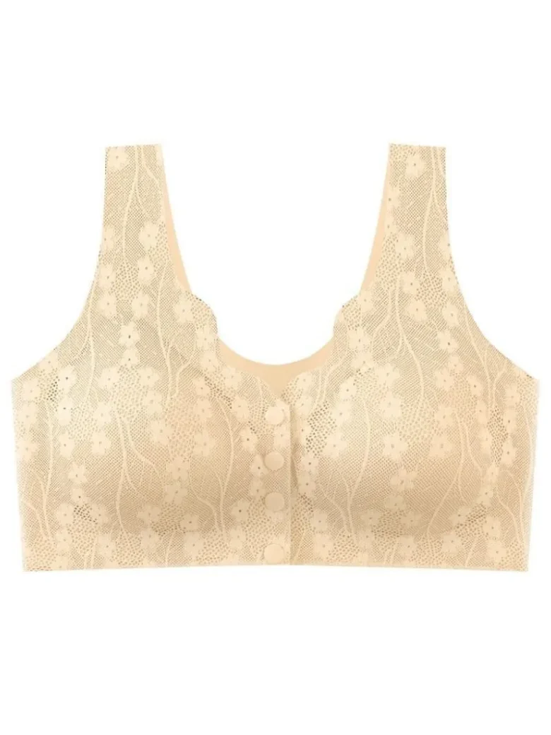 skin Front Buckle Vest Bra