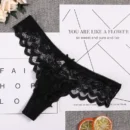 Black Lace G-String Thong