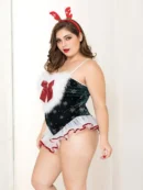 Plus Size Sexy Christmas Lingerie Bodysuit