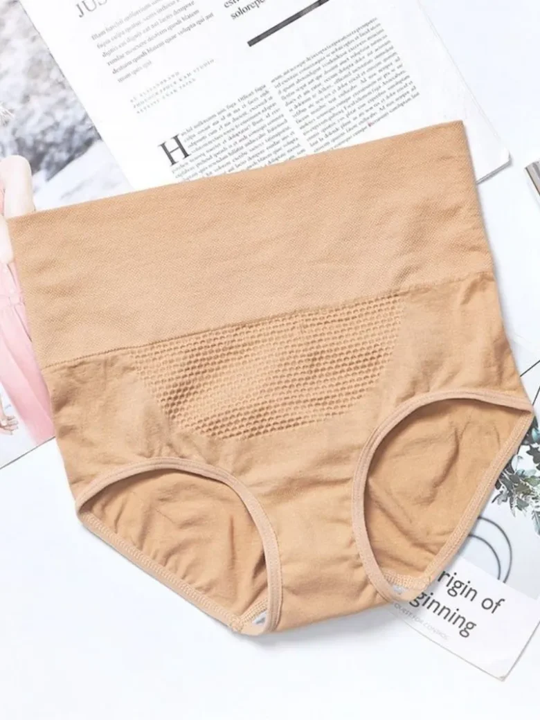 Skin Colour Large Size Seamless Cotton Briefs