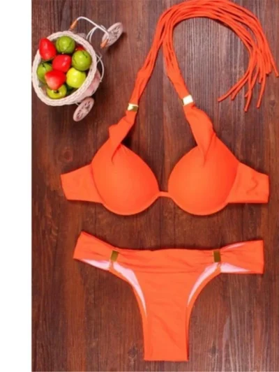Orange Double-Sided Sexy Bikini