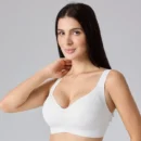 White Padded Jelly Sports Bra