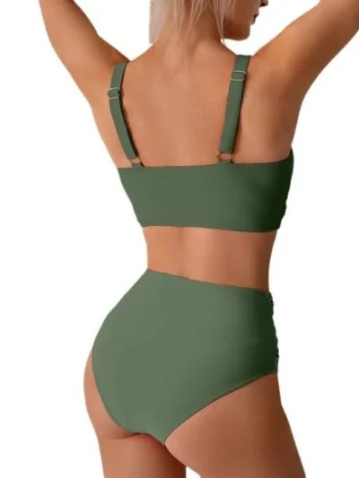 Flattering Split Two-Piece Swimwear