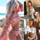 crochet two piece bikini set