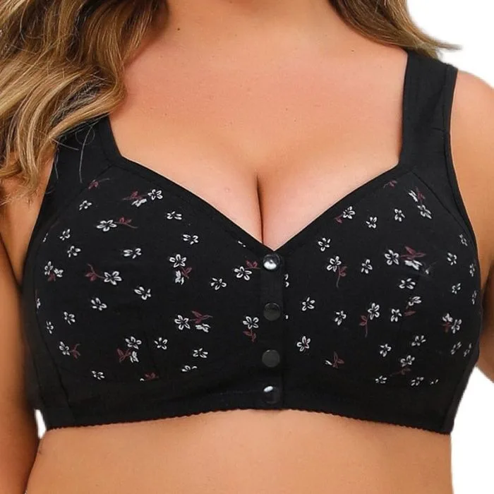 Black Plus Size Wireless Bra