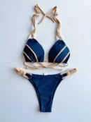 Dark Blue Jade Two piece bikini Set