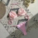Pink Floral bikini set