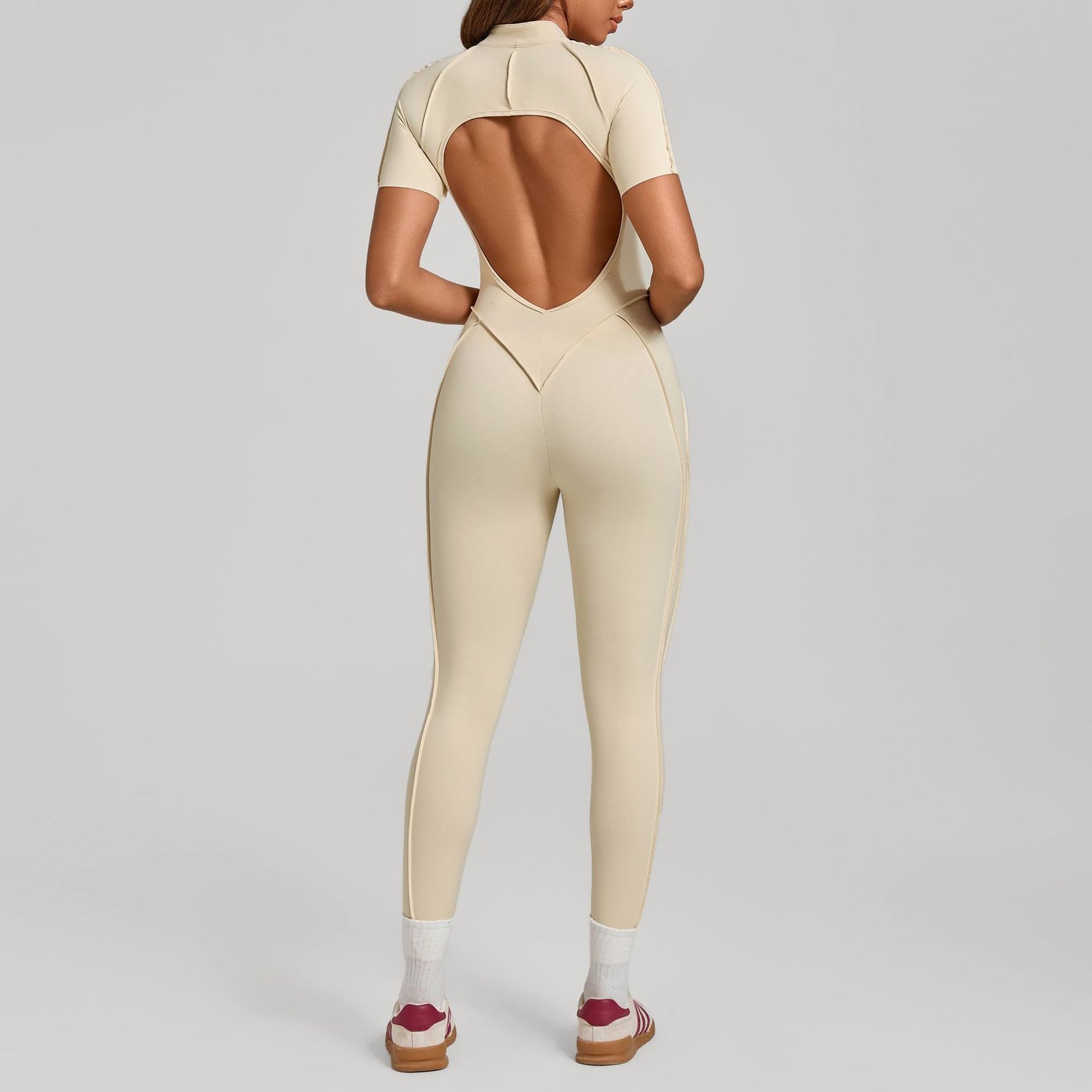 PowerFit Women's Yoga Jumpsuit – Butt Lifting & Tummy Tucking Activewear - Image 4