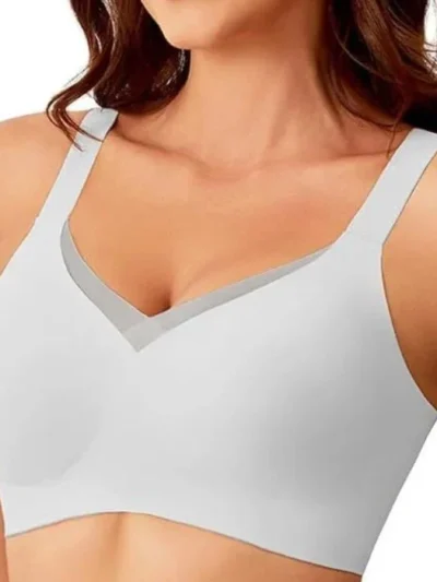 White Wireless bra