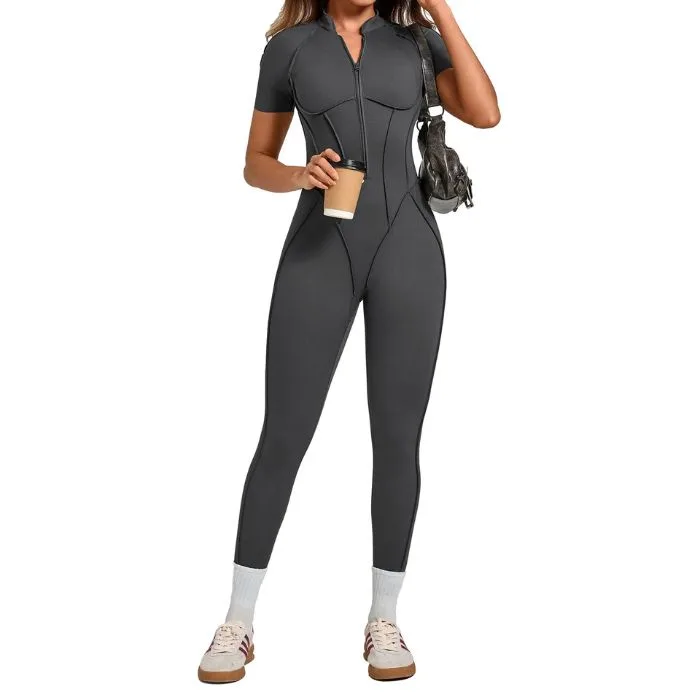 PowerFit Women's Yoga Jumpsuit – Butt Lifting & Tummy Tucking Activewear - Image 2