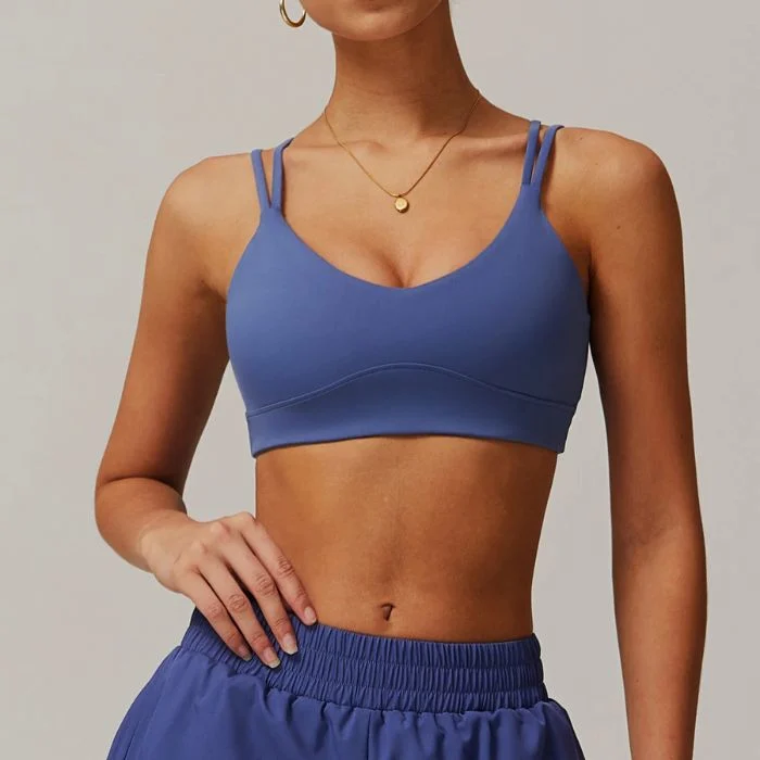 Colored Glaze Purple Women sports bra